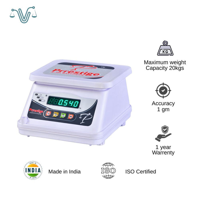 Prrestige W Series 20Kgs Table Top Scale